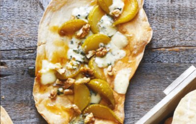 Blue Cheese & Caramelized Pear Flatbreads