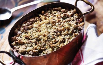 FISH PIE WITH SPELT CRUMBLE