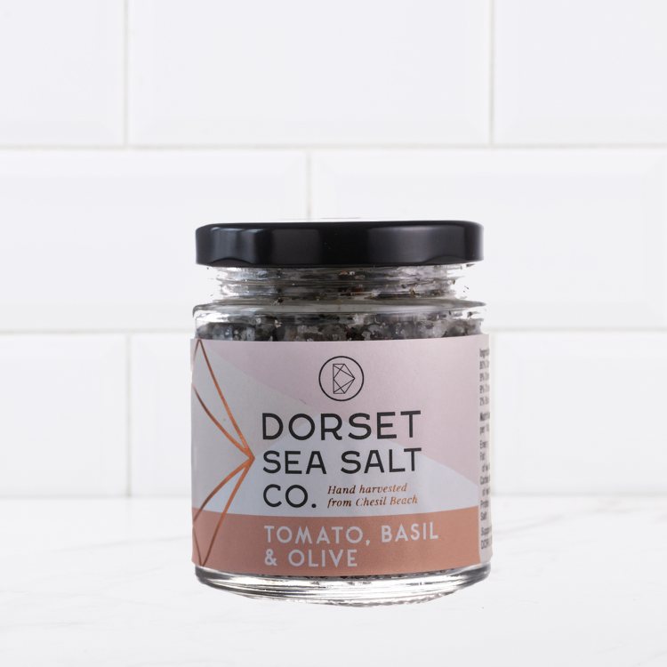 Tomato, Olive and Basil Infused Dorset Sea Salt